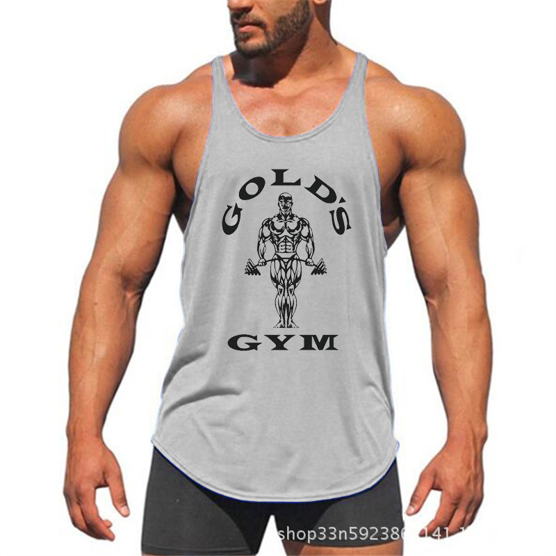  sport active athletic clothing fitted gym wear fitness men tank top gym