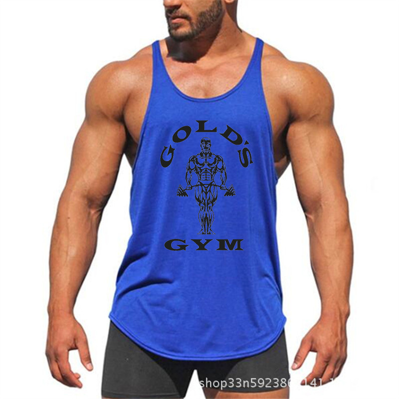  sport active athletic clothing fitted gym wear fitness men tank top gym