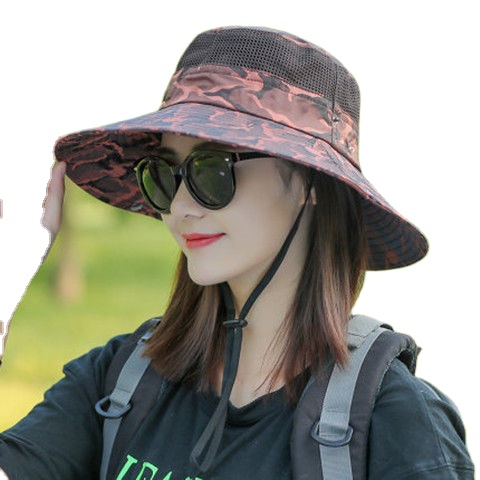 men's and women's summer sun hiking hat outdoor breathable riding hunting hat fisherman hat mountaineering fishing bucke