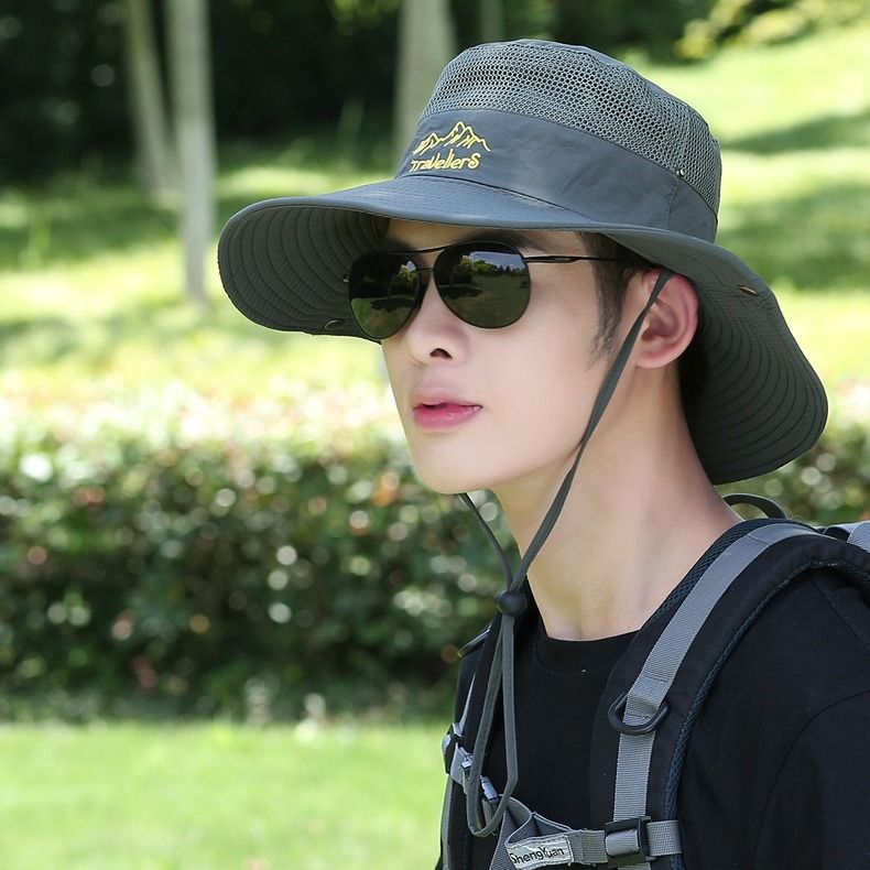men's and women's summer sun hiking hat outdoor breathable riding hunting hat fisherman hat mountaineering fishing bucke