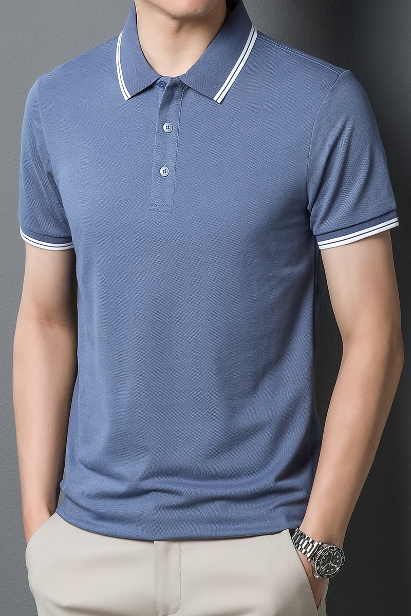    high quality men's checkered  cheap uniform polo shirt