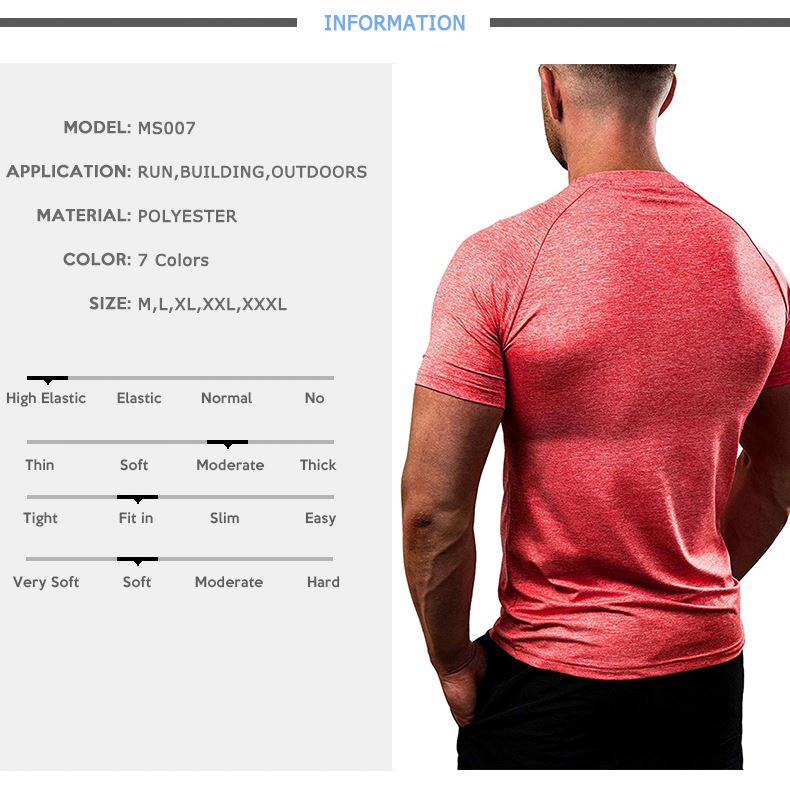  Private Label Mens Tops Bodybuilding Fitness Muscle Showing Compressed Tight Fit Design Gym Wear Men's Shirts