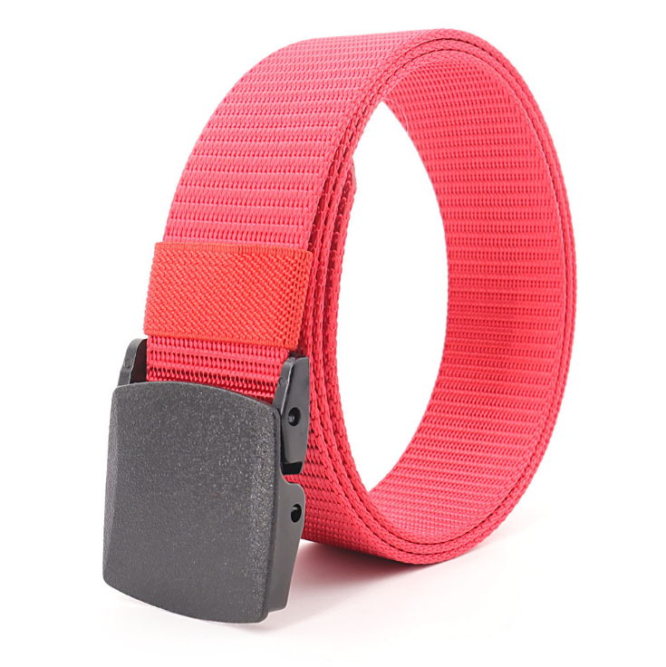  smooth buckle men's and women's belt izable  nylon metal-free security check tactics Canvas Jeans belt