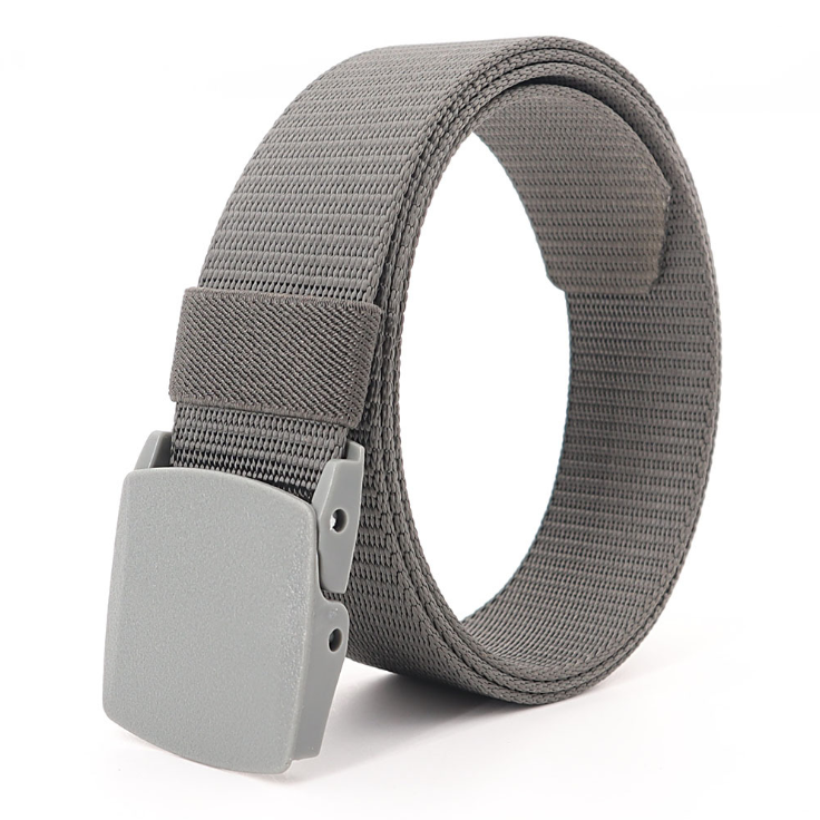  smooth buckle men's and women's belt izable  nylon metal-free security check tactics Canvas Jeans belt