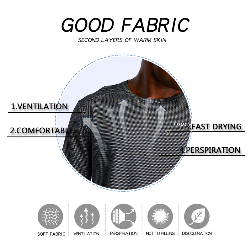   Workout Clothing Men's Fitness Long Sleeve Plus Size Running Sports T Shirts