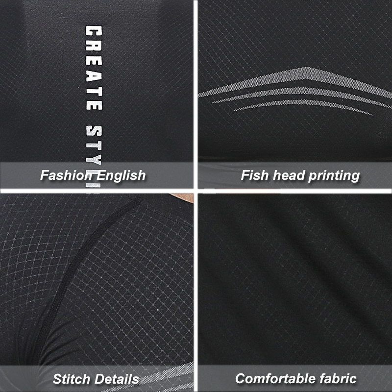  Label Sports Men Clothing Printing T-Shirt Compression Training Wear