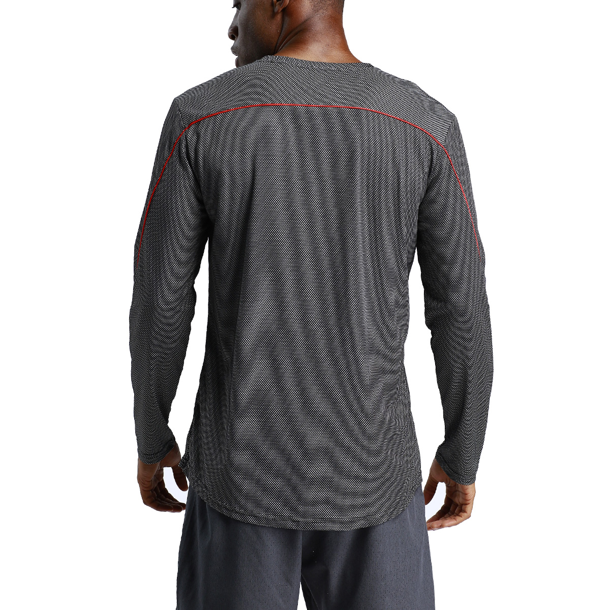  sweatsuit sports long sleeve t shirt men's running sports quick-drying polyester fabric clothes