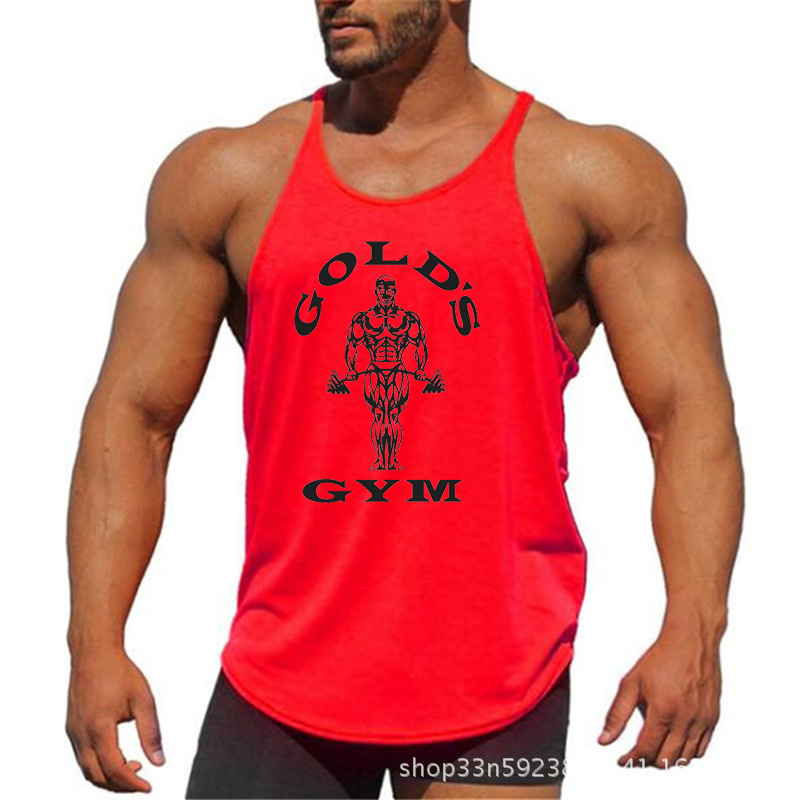  sport active athletic clothing fitted gym wear fitness men tank top gym