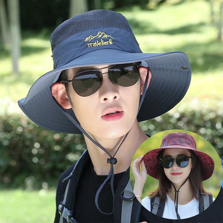 men's and women's summer sun hiking hat outdoor breathable riding hunting hat fisherman hat mountaineering fishing bucke