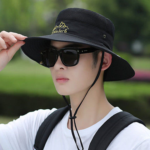 men's and women's summer sun hiking hat outdoor breathable riding hunting hat fisherman hat mountaineering fishing bucke