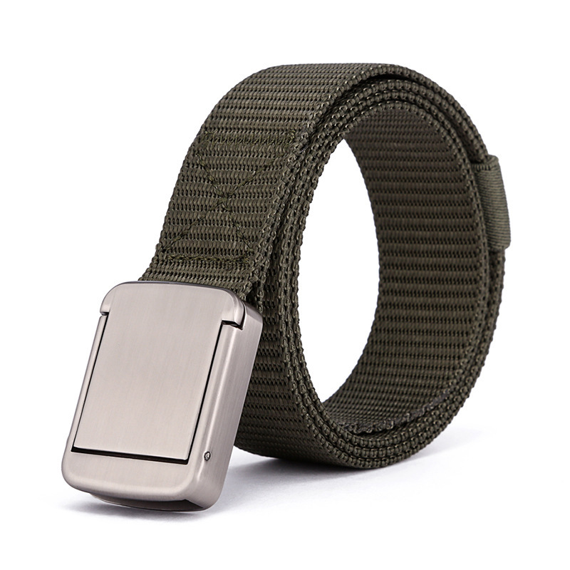   Outdoor Sports Leisure Belt Men's Nylon Belt Quick Release Alloy Buckle Women's Belt