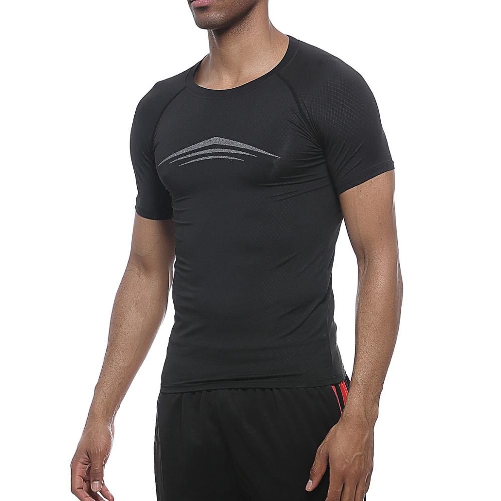  Label Sports Men Clothing Printing T-Shirt Compression Training Wear