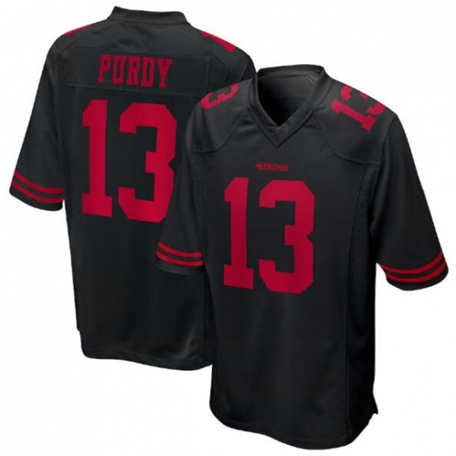 Top-Scarlet USA American Football Game Jerseys Shirts San Francisco 49er Jerseys 13 Brock Purdy Stitched VP Limited Jers