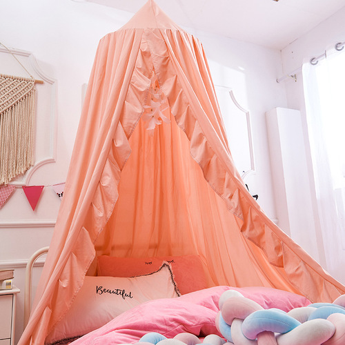 Dreamy Mosquito Net Bedding Soft Smooth Playing Tent Canopy Girls Room Princess Castle Decor Canopy for Kids Bed