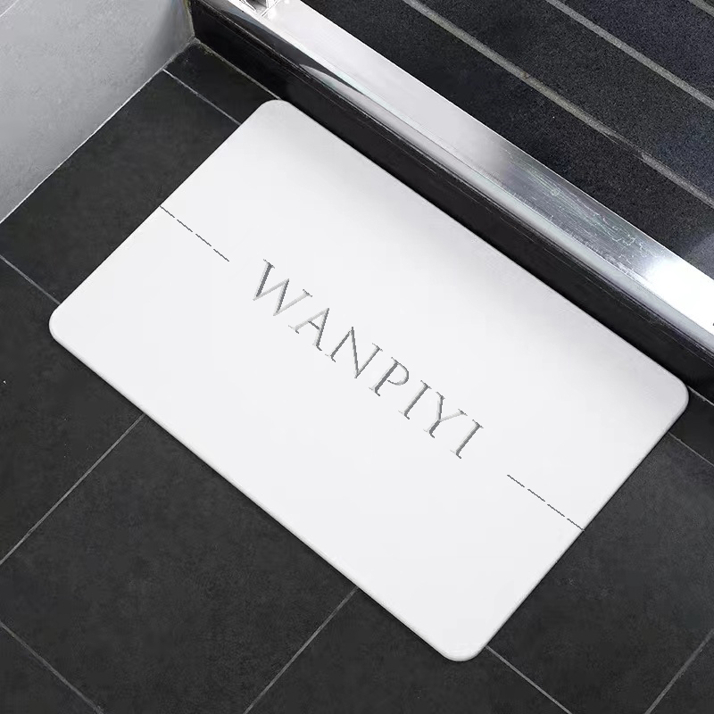 Household items soft diatomite mat fast drying bath mat water absorbing