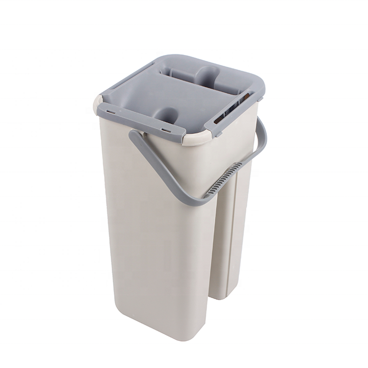 2021 hot selling household items stainless steel microfiber recycled flat  mop bucket
