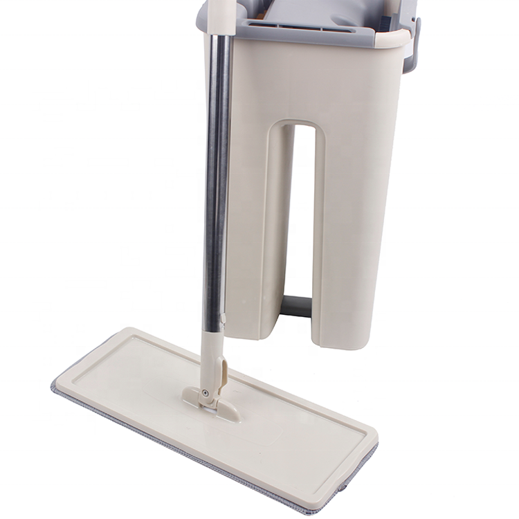 2021 hot selling household items stainless steel microfiber recycled flat  mop bucket