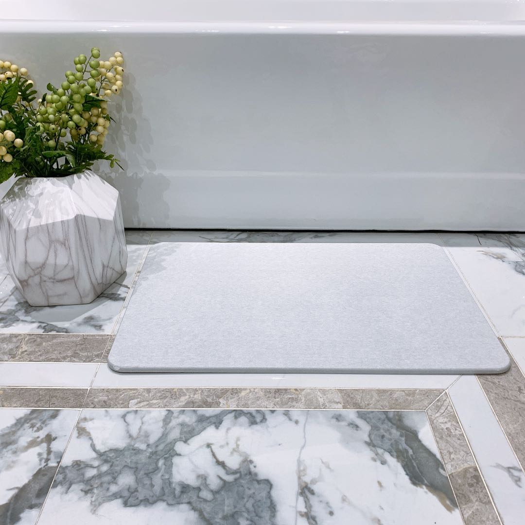 household items Super Absorb Dry diatom mud stone bath mat  for bathroom