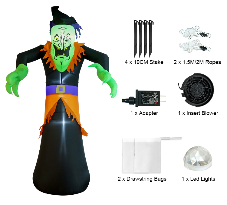 Outdoor Hot Halloween Decoration Led Lights Giant Inflatable Model Halloween Festival Decoration Inflatable Model For Sa