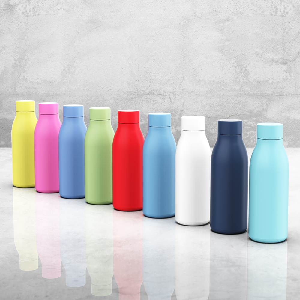 600ml Middle Mouth Sport Stainless Steel Double Wall Insulated Water Bottle with  