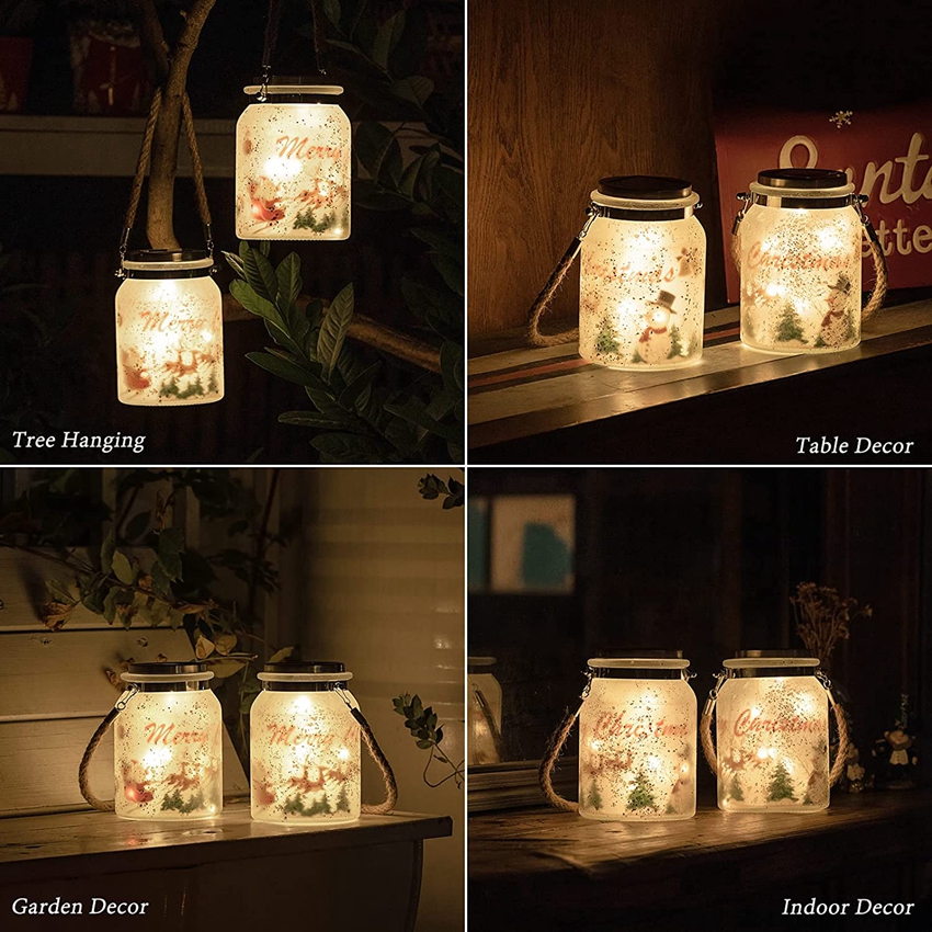 Garden Decorations Solar Lighting Small Fairy Lights For Halloween Mason Jars Lamp