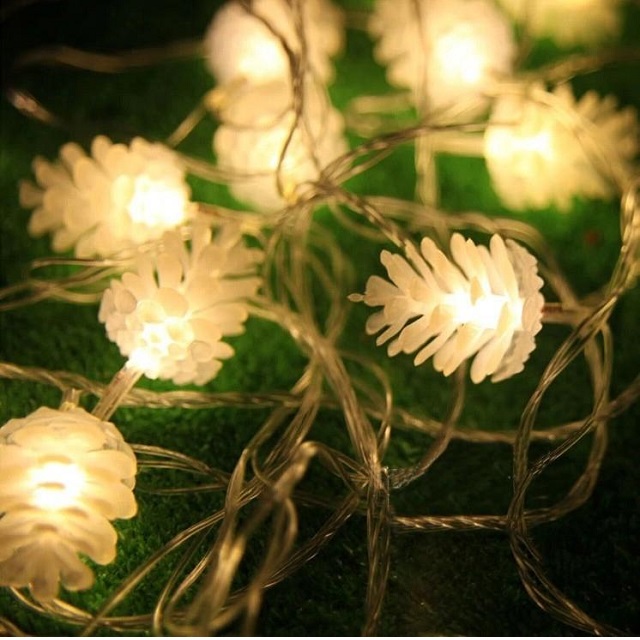 Fairy  20 LED  Pine Nuts LED Light String String Lights Battery Operate for Christmas Halloween Party  Decoration