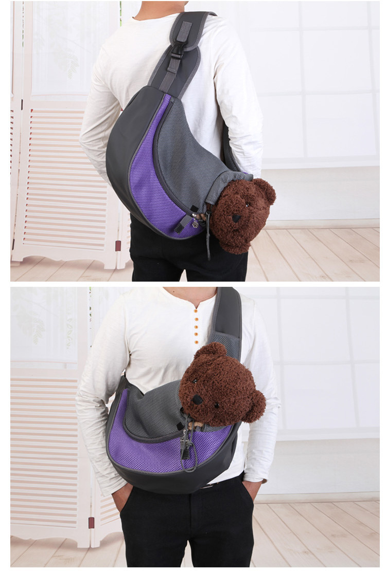 Portable breathable shoulder bag for pets Dog hands-Free cat Outing bag