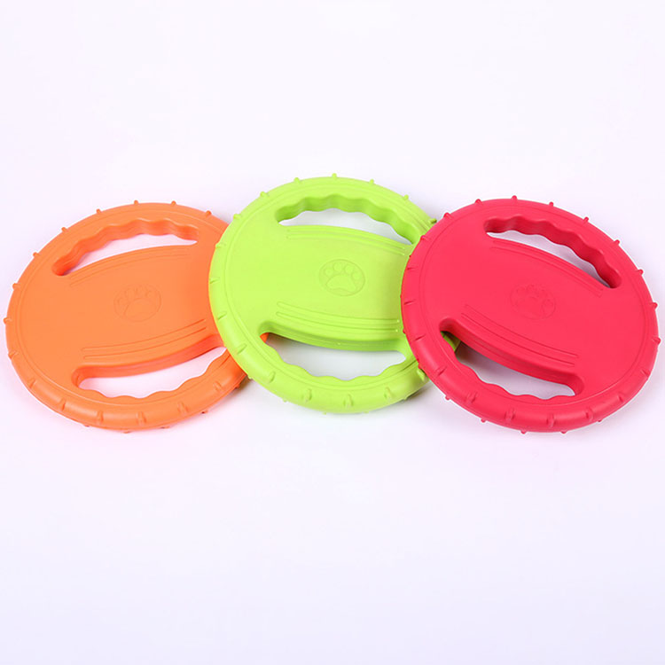 Steering Wheel Soft Frisbee Dog Interactive Training EVA material floating Frisbee pet toy