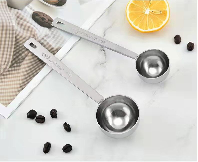 304 stainless steel measuring spoon engraved measuring coffee spoon