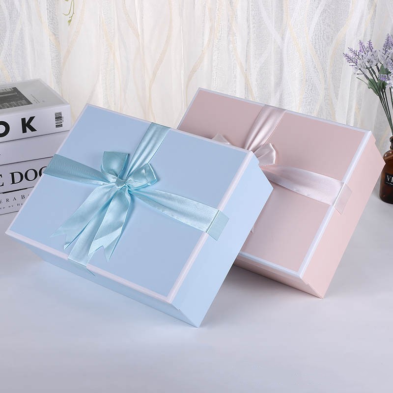 Christmas gift box with large bow