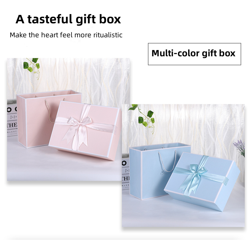 Christmas gift box with large bow