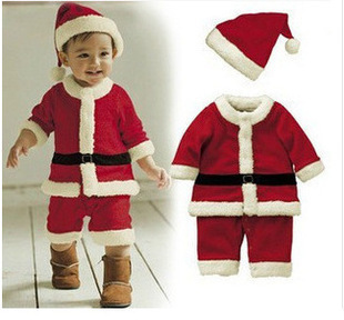 Children's Christmas costumes Boys and girls Christmas costumes 3 pieces on sale