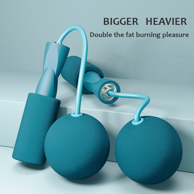 Dual-use fitness cordless jump rope weight-bearing big ball wireless jump rope