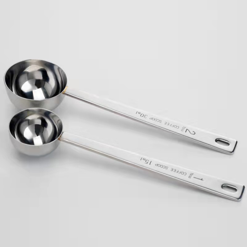 304 stainless steel measuring spoon engraved measuring coffee spoon