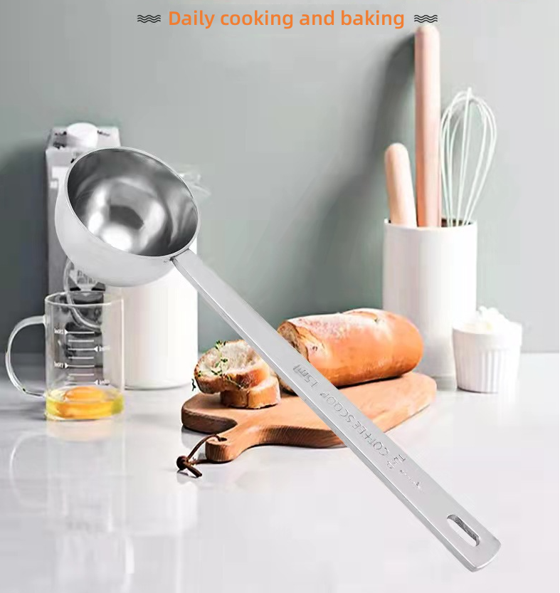 304 stainless steel measuring spoon engraved measuring coffee spoon
