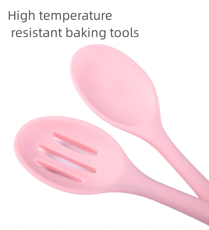 Mini silicone kitchenware set 10-piece non-stick pan spatula Colander spatula