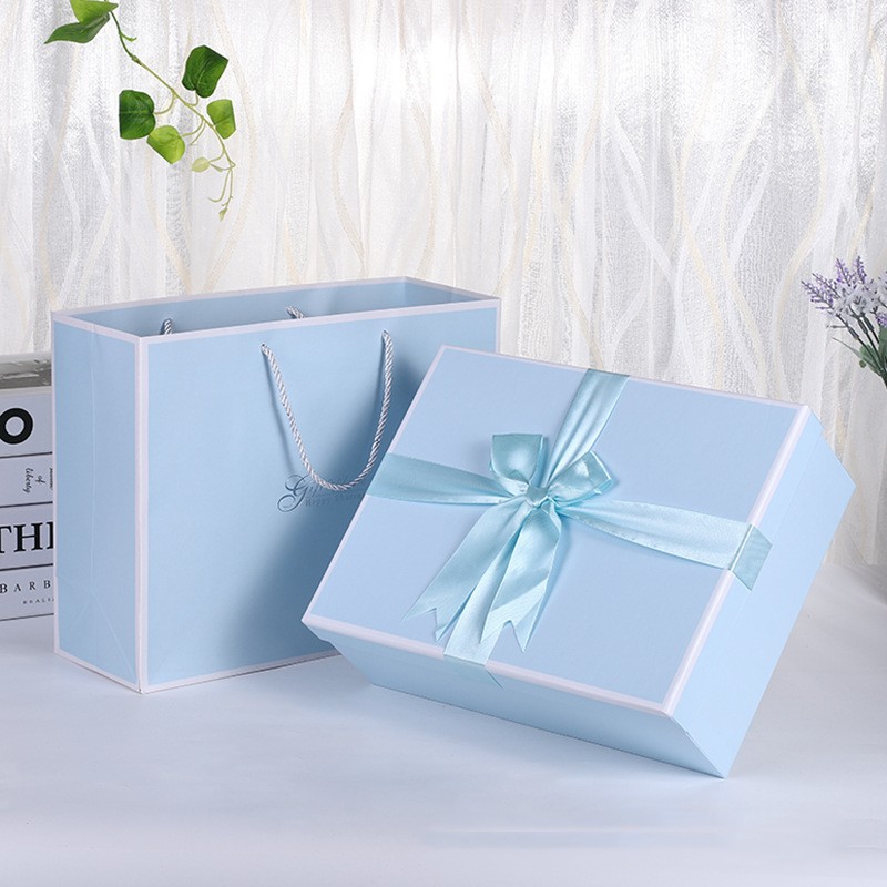 Christmas gift box with large bow
