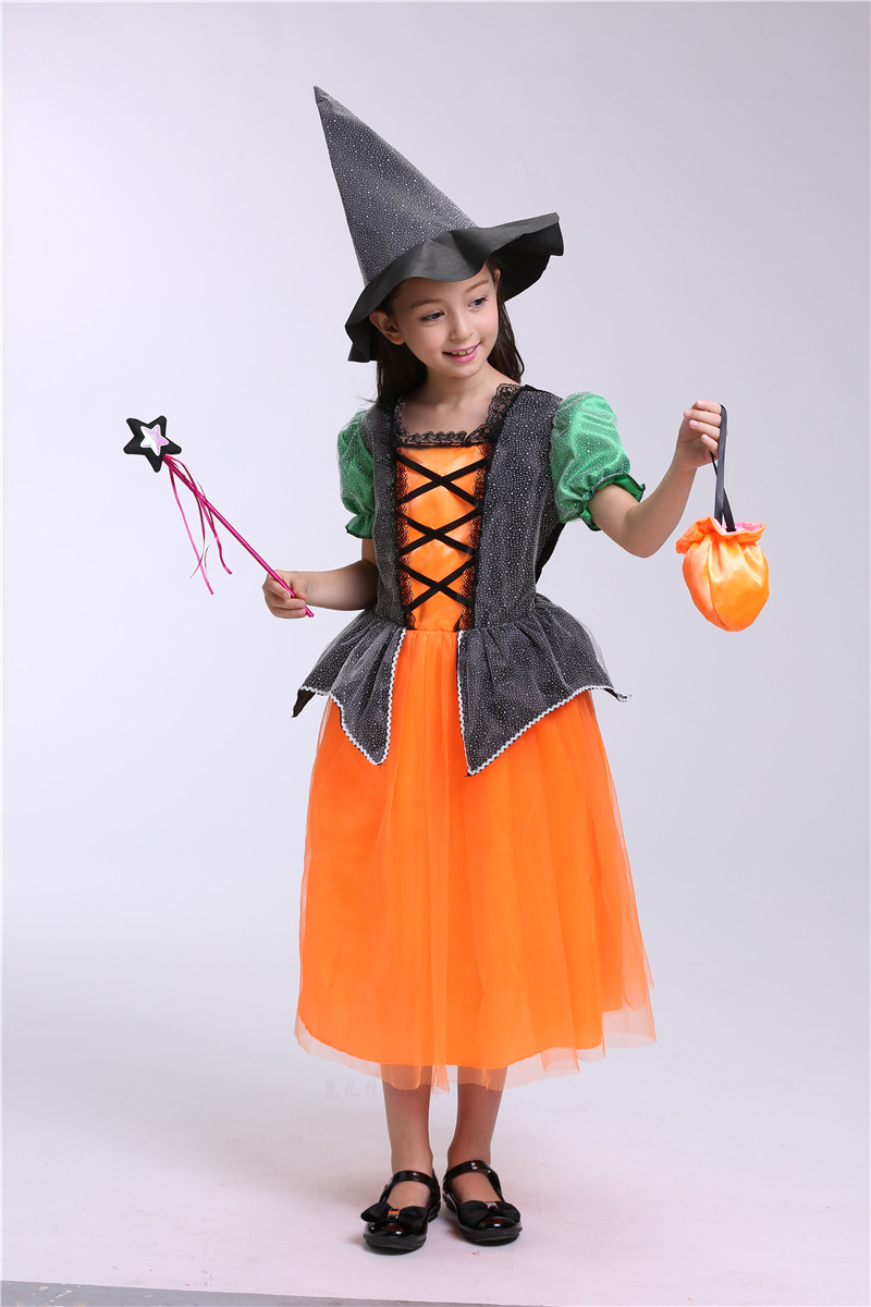 Halloween costumes Children's witches cosplay capes cosplay costumes Available in three pieces