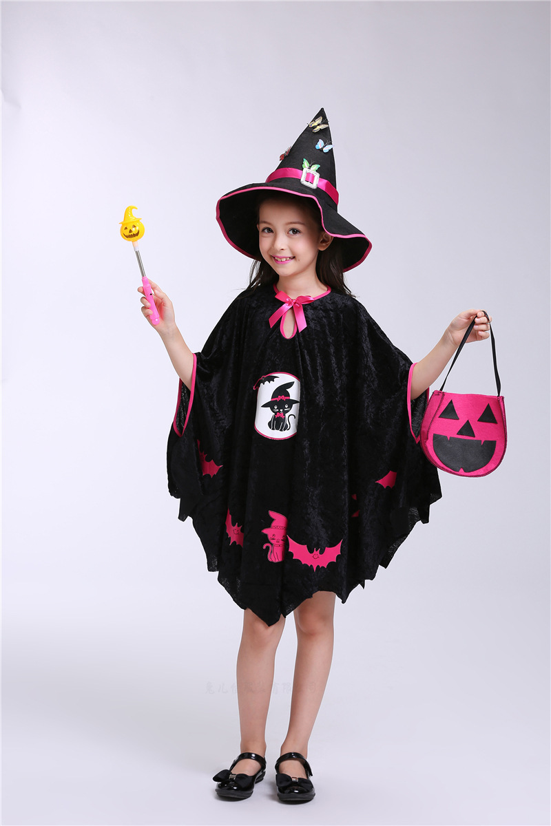 Halloween costumes Children's witches cosplay capes cosplay costumes Available in three pieces