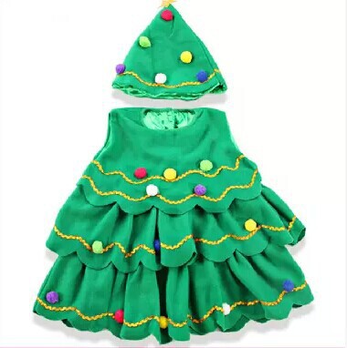 Children's Christmas Tree dance costume Christmas Gift Tree costume /3 pieces available