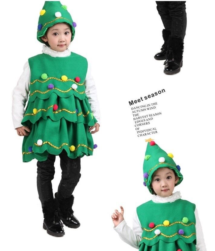Children's Christmas Tree dance costume Christmas Gift Tree costume /3 pieces available