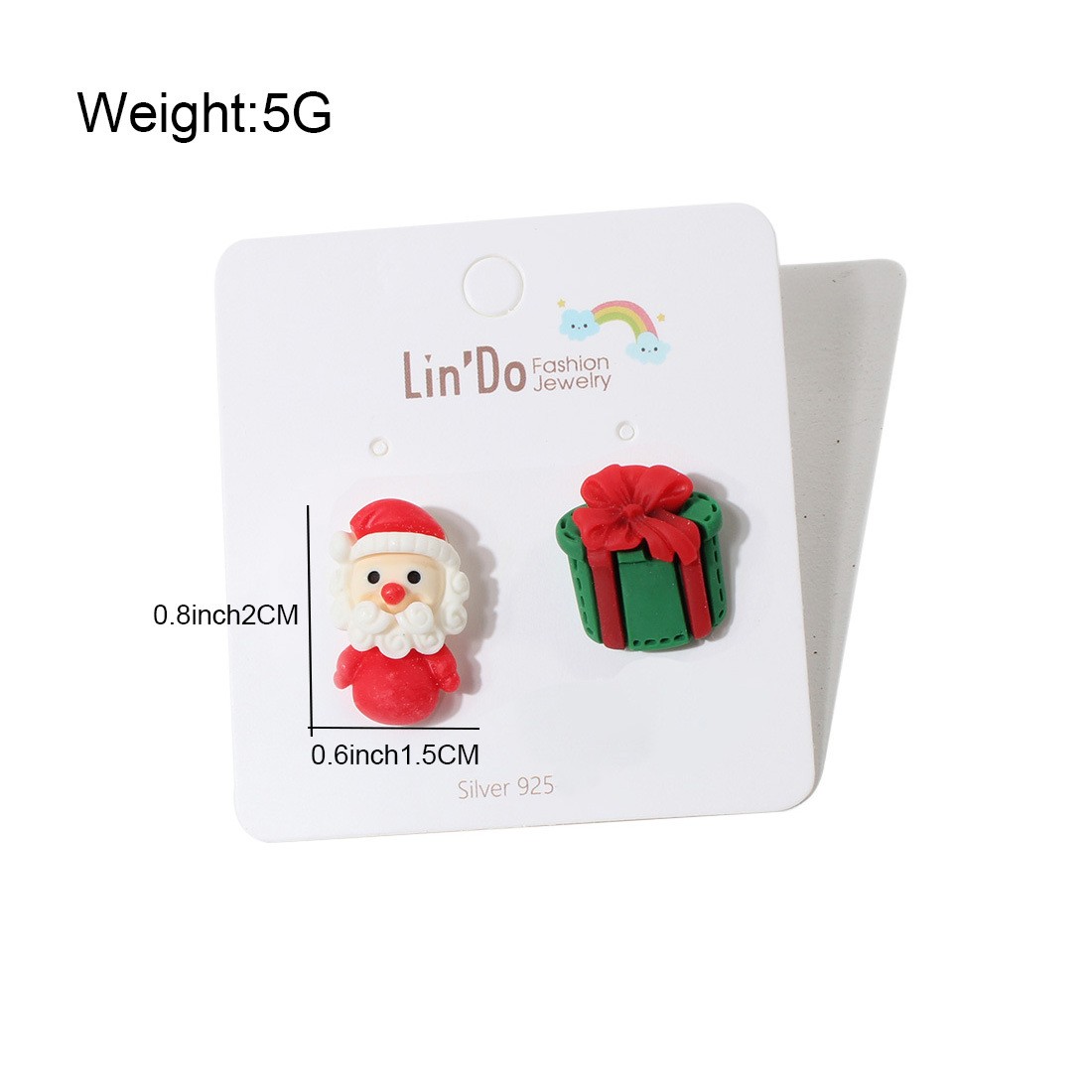 Christmas season multi silver needle earrings female fashion snowman Christmas tree earrings/Available from 2 pieces