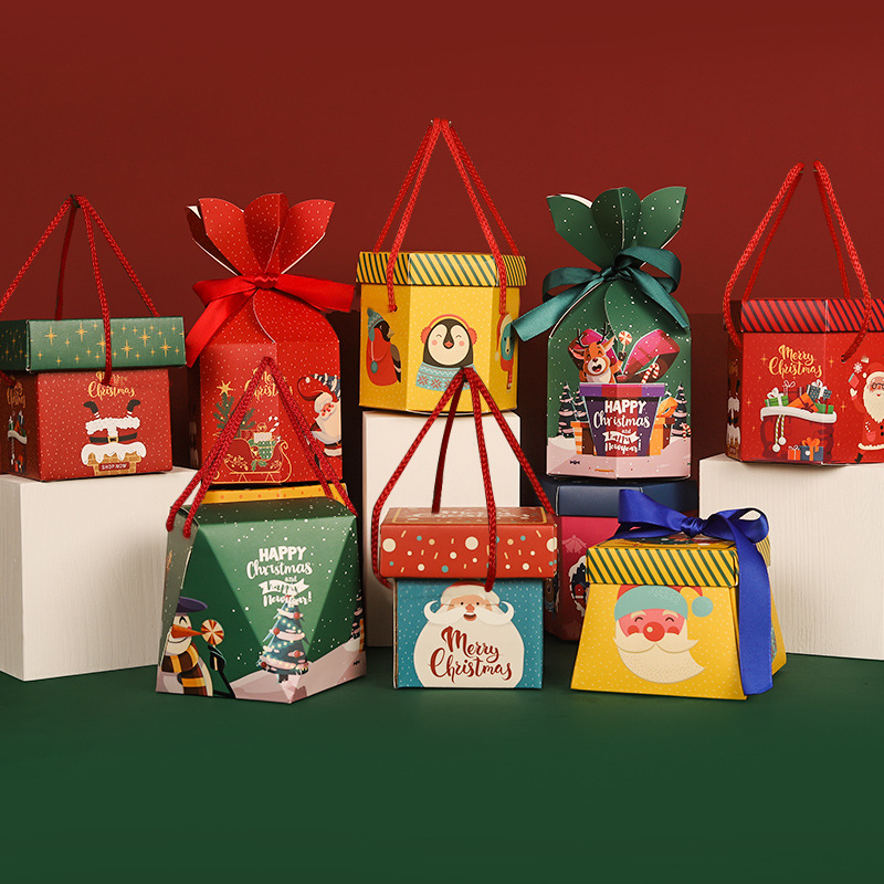Christmas gift Apple box Christmas Eve hand Christmas apple box
