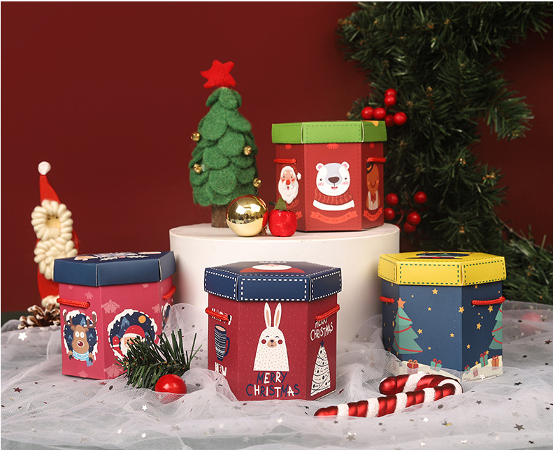 Christmas gift Apple box Christmas Eve hand Christmas apple box