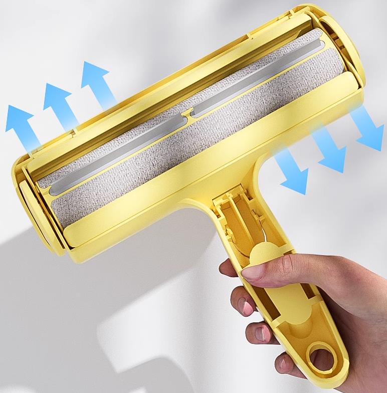 Yellow duck hair remover Rug Hair Cat dog hair Pet products Suction shaving brush Cat hair remover