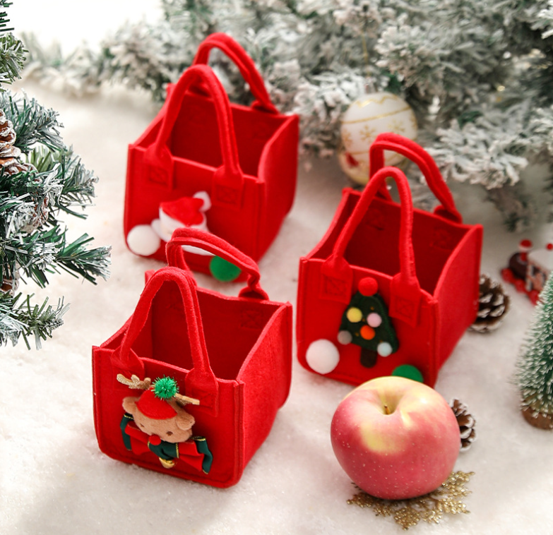 Christmas felt bag Christmas Eve Apple Box Apple Bag Carry-on gift wrap Candy decoration gift bag