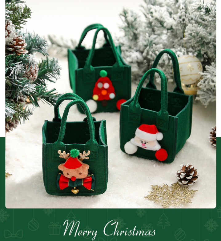 Christmas felt bag Christmas Eve Apple Box Apple Bag Carry-on gift wrap Candy decoration gift bag