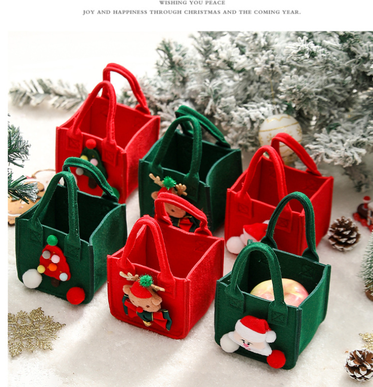 Christmas felt bag Christmas Eve Apple Box Apple Bag Carry-on gift wrap Candy decoration gift bag