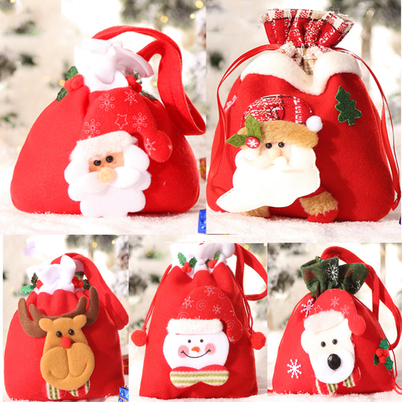 Christmas gift bag Christmas Eve Apple bag Christmas Christmas Fruit Box Children's candy bag Gift bag