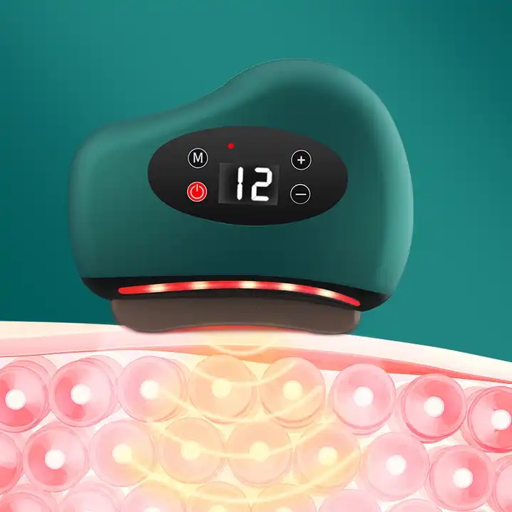 Red Bianstone  Scraping Board- Massager intelligent facial electric scraping instrument- meridian brush- beauty massager